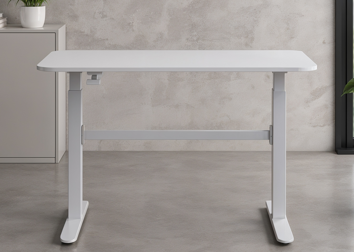 HEIGHT ADJUSTABLE MANUAL LEVER DESK (AK-MR-P07-4) - Image 2