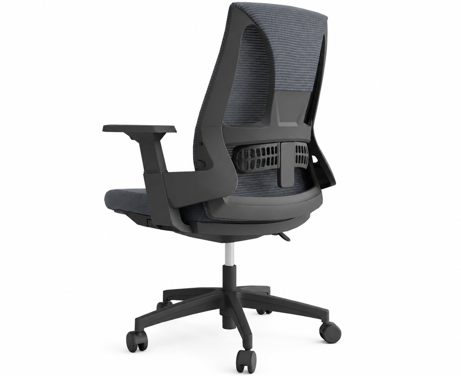LAMA LOW BACK OFFICE CHAIR- GREY - Image 2