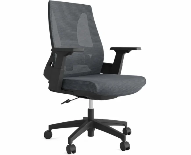 LAMA LOW BACK OFFICE CHAIR- GREY