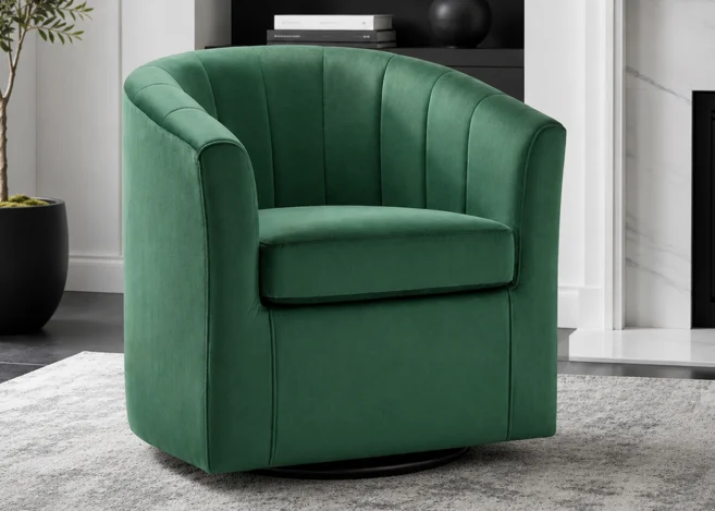 LEISURE SWIVEL CHAIR- GREEN (OS B144)