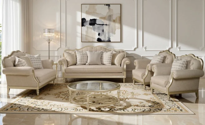 NAPLES 7 SEATER FABRIC SOFA (F364)