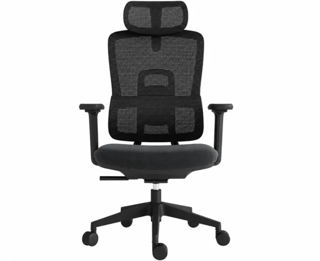 POKA ERGONOMIC OFFICE CHAIR - BLACK