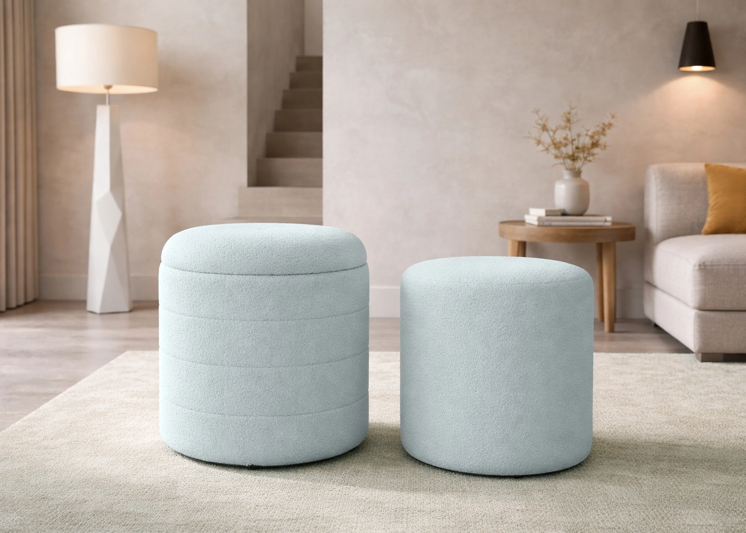 2 PC OTTOMAN (URH-PF-251)-IVORY