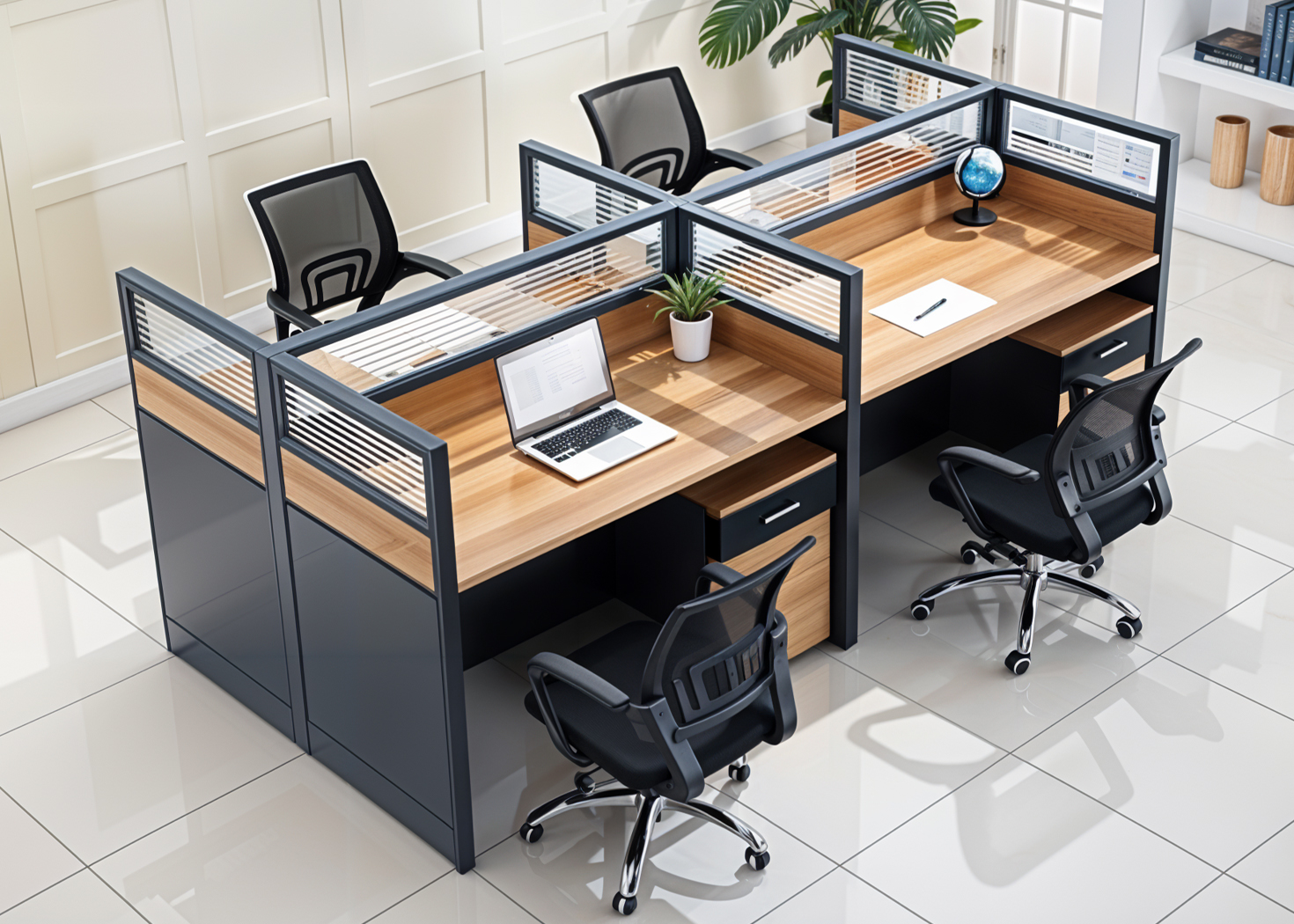 4 SEATER WORKSTATION YM (RY-GT-14)