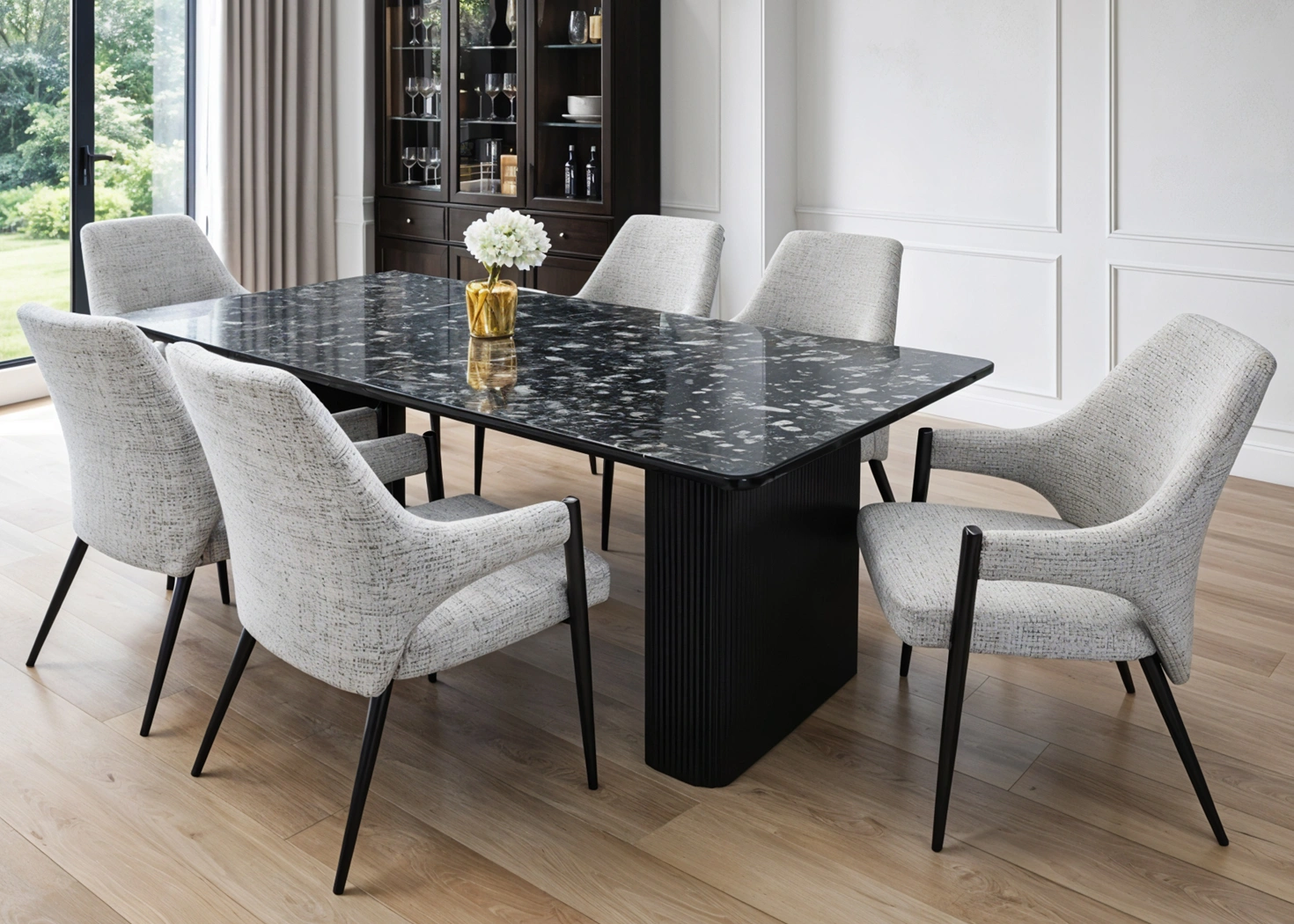 6 SEATER DINING SET (DT175/DC342)