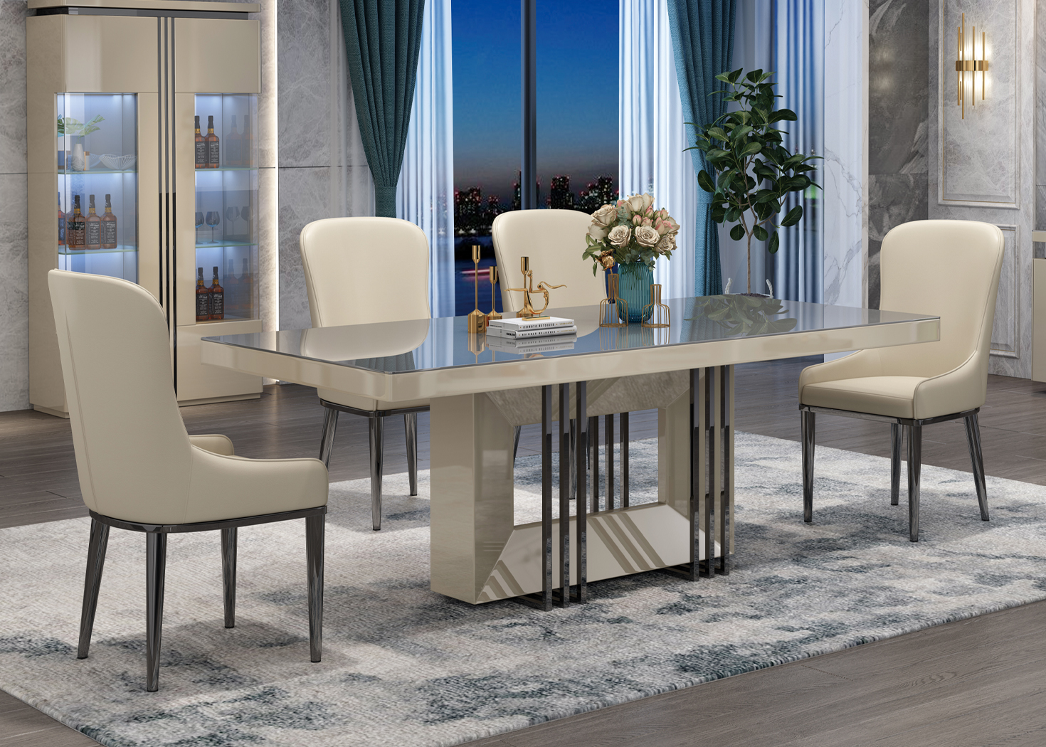 8 SEATER DINING SET (92248/11709)