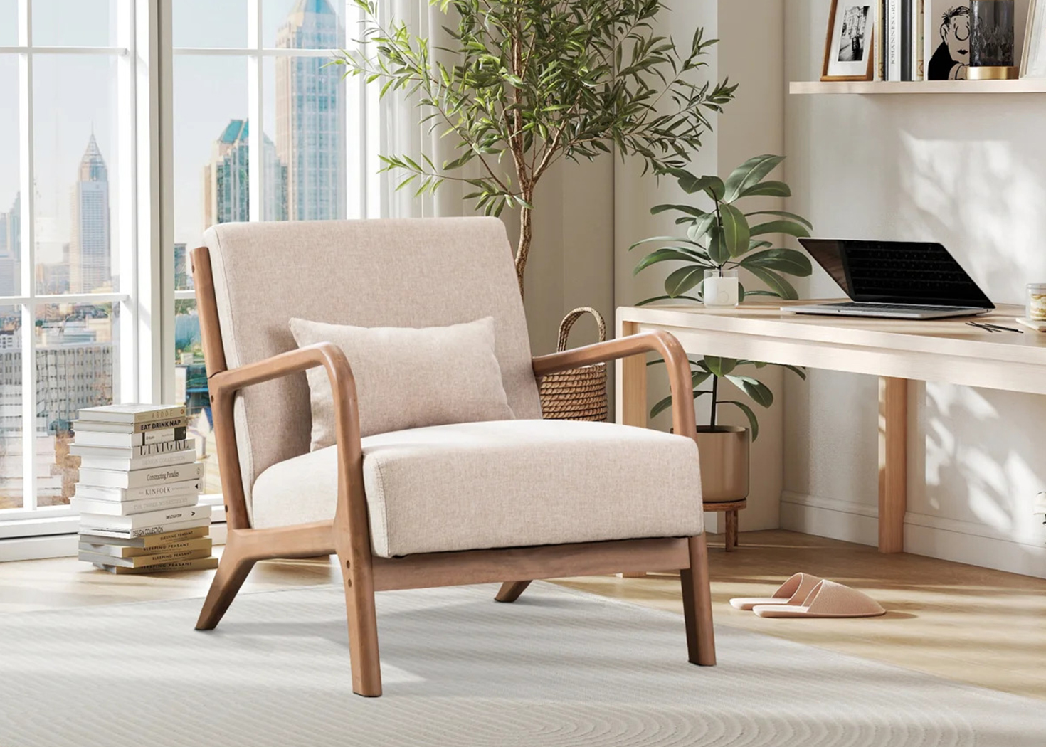 ALDI MID CENTURY ACCENT CHAIR - Image 4