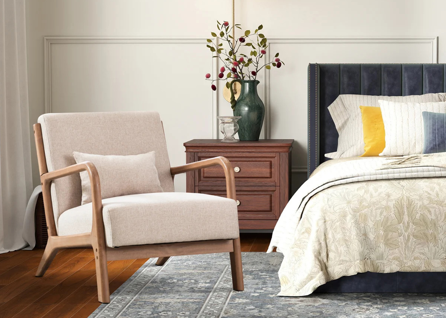 ALDI MID CENTURY ACCENT CHAIR - Image 3