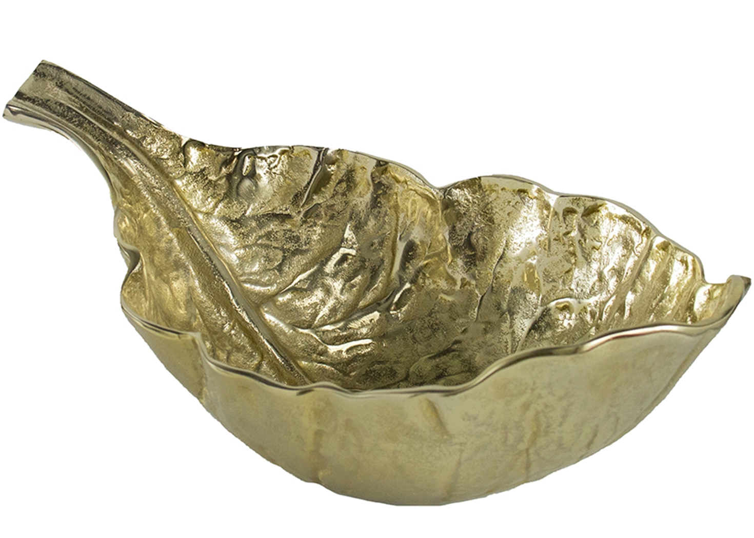 ALUMINIUM LEAF BOWL (48731)