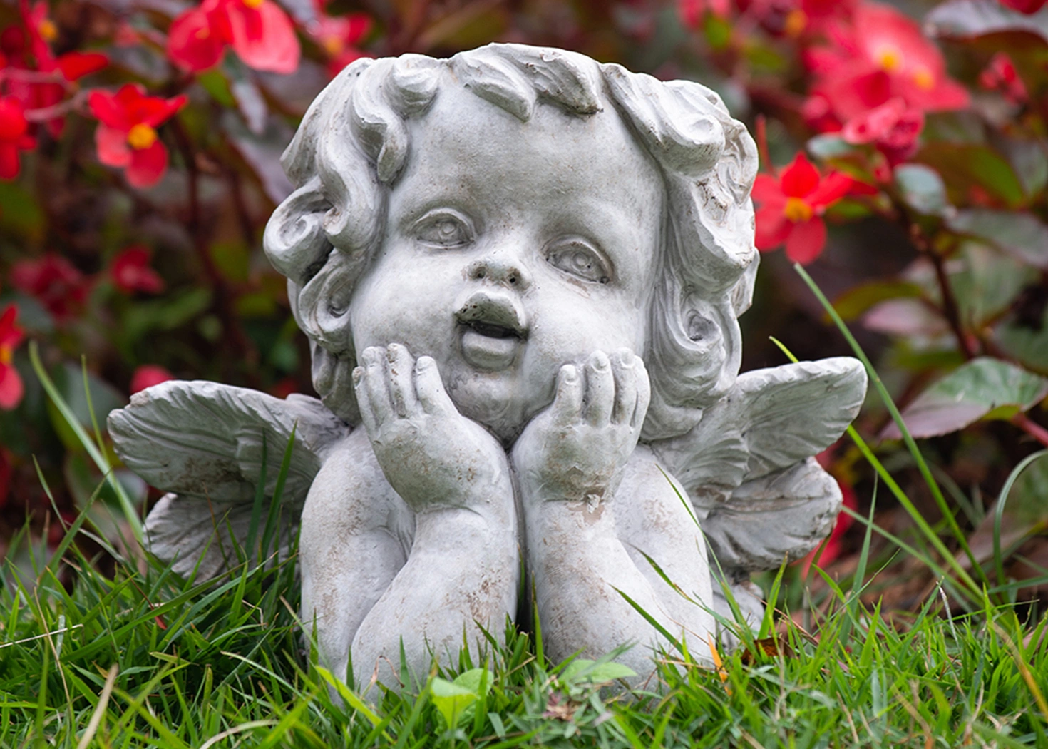 ANGEL PLANTER,LARGE (D8972)