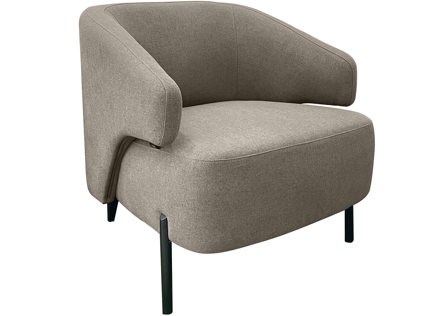 BELLA SINGLE SEATER SOFA- BROWN