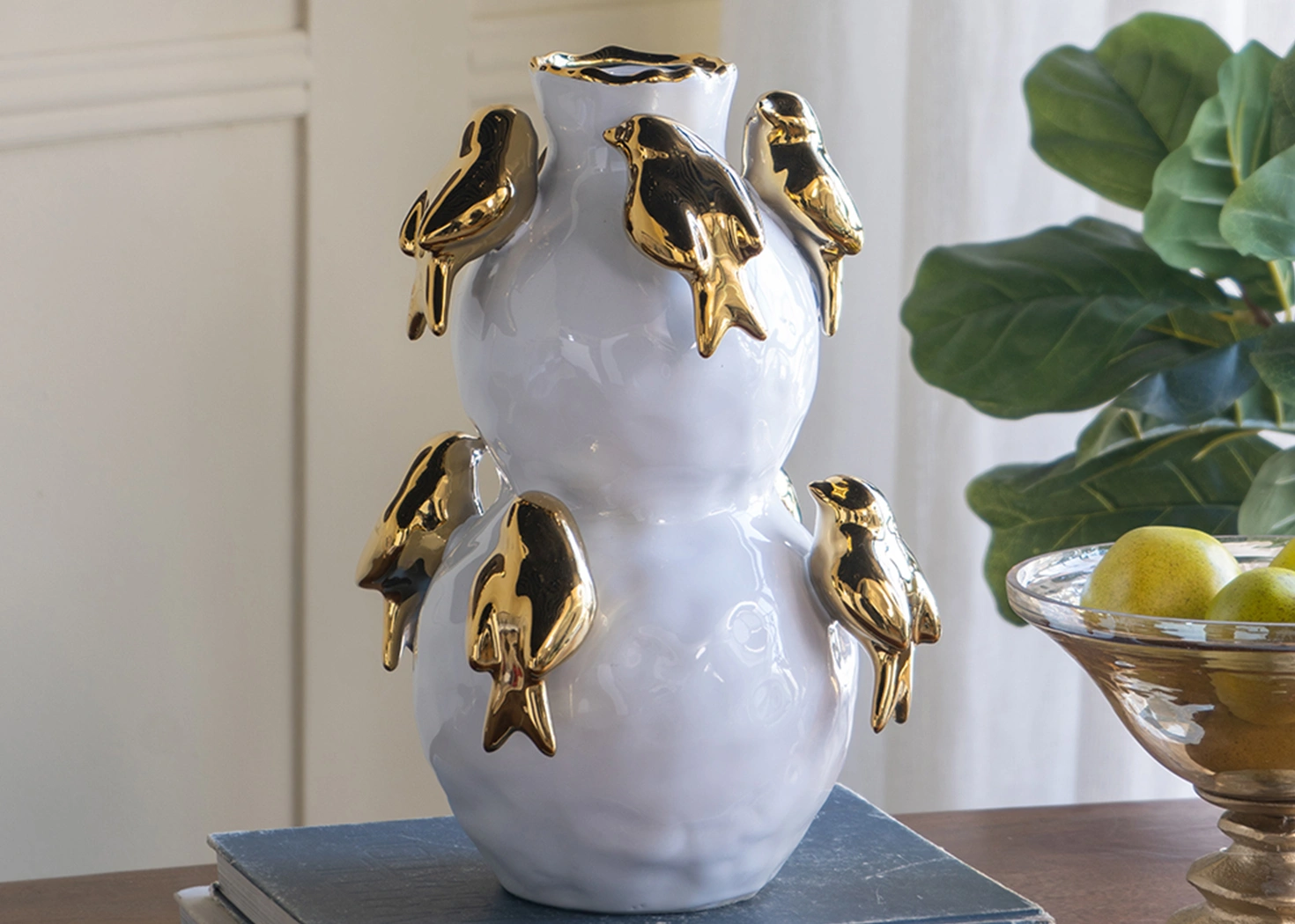 BIRD VASE (C5546)