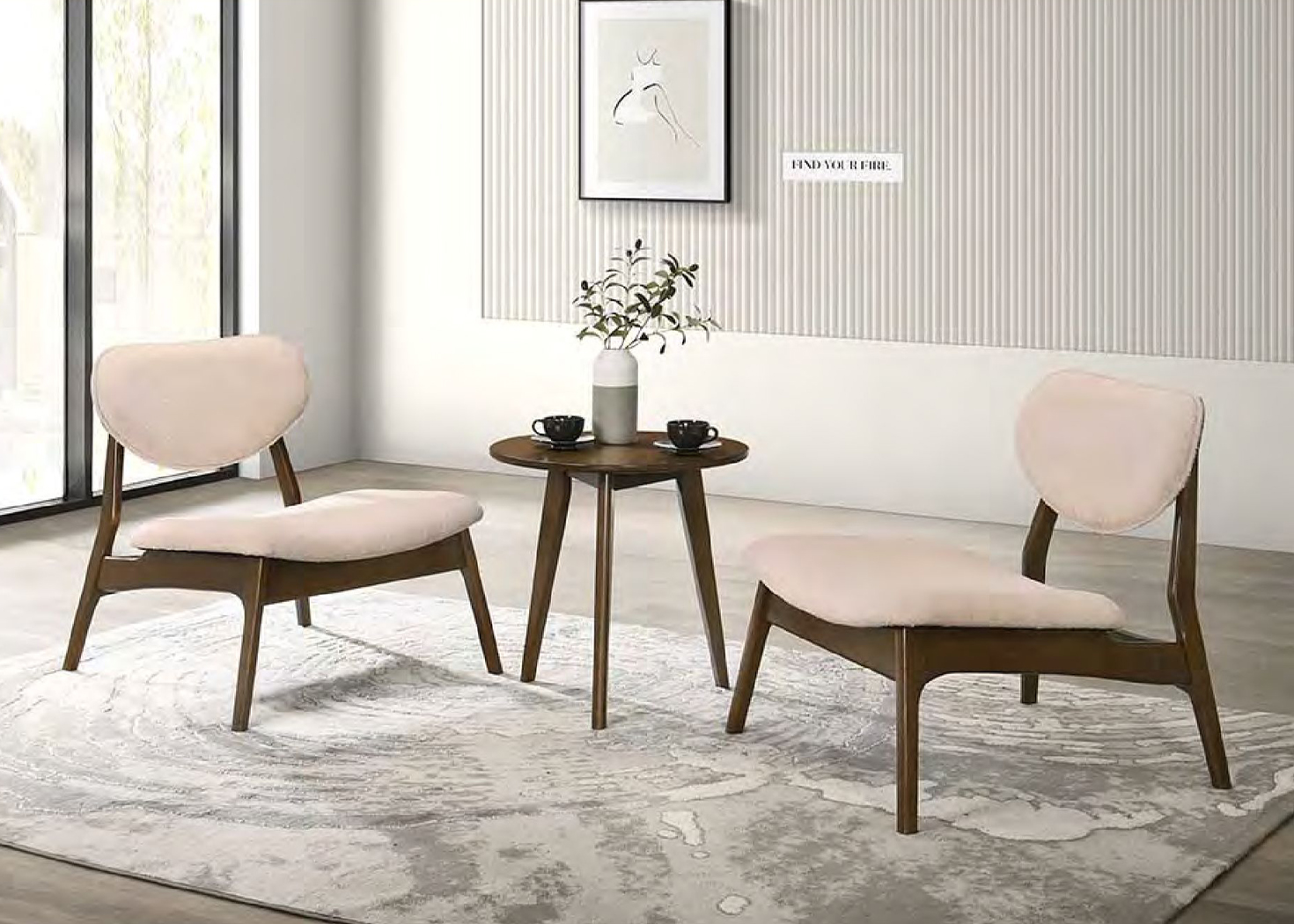 CADEIRA HOTEL SET (TABLE + 2 CHAIRS)