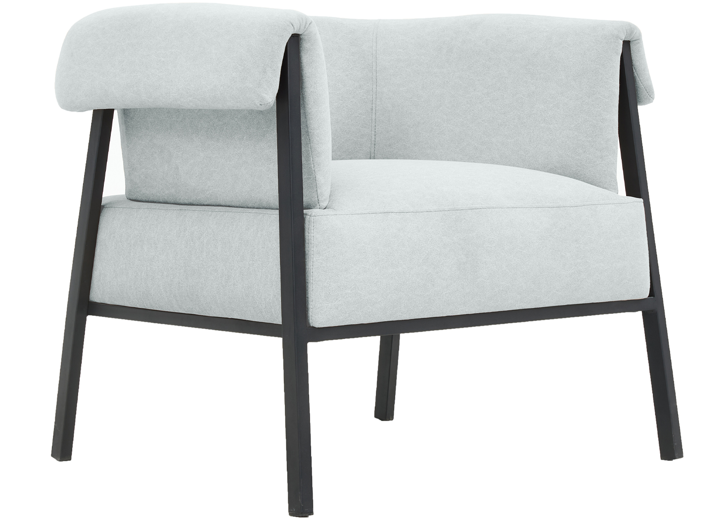 CASTEL CLOUD FABRIC ACCENT CHAIR- LIGHT GREY