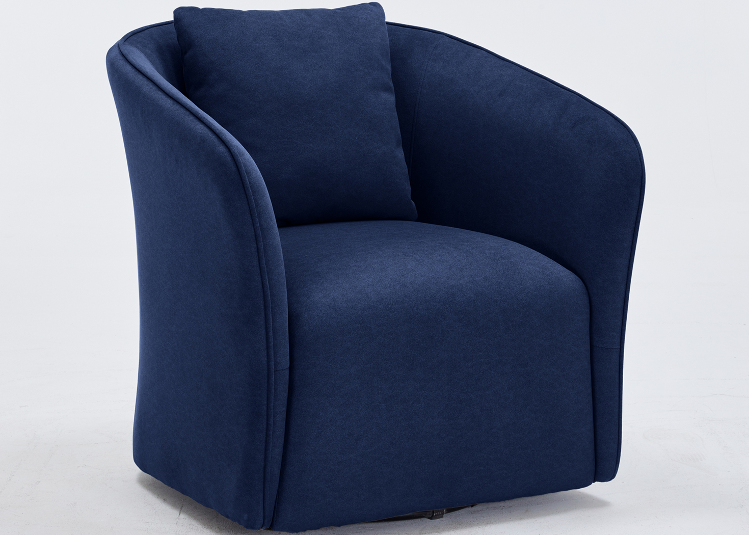 CASTEL FABRIC ACCENT CHAIR- BLUE