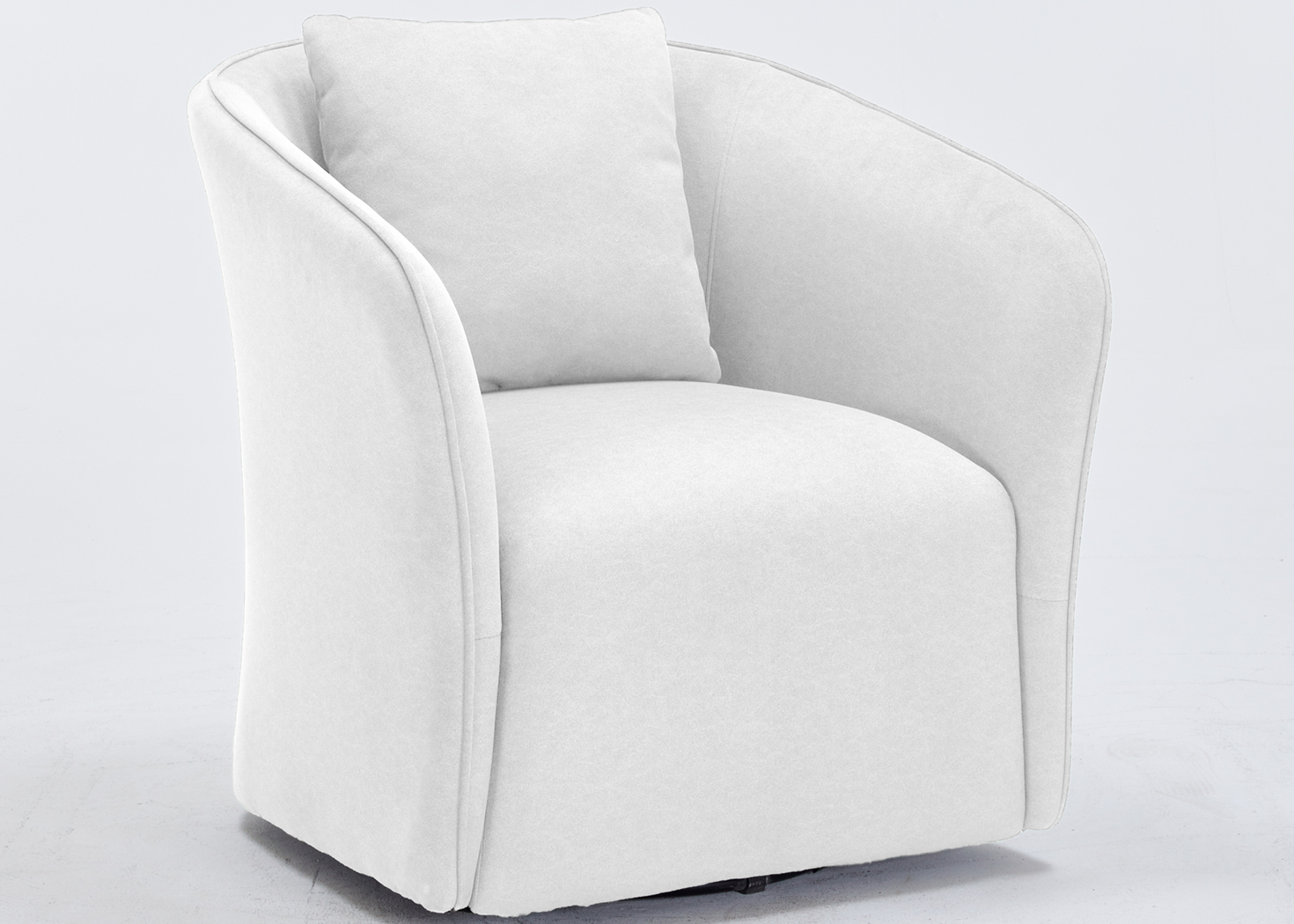 CASTEL FABRIC ACCENT CHAIR- LIGHT GREY