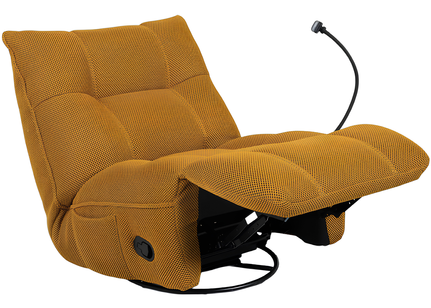 CHEERS SWIVEL RECLINER- MUSTARD (K51261M/2020704/300108)