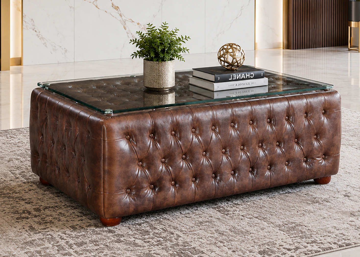 CHESTER CENTRE TABLE - BROWN