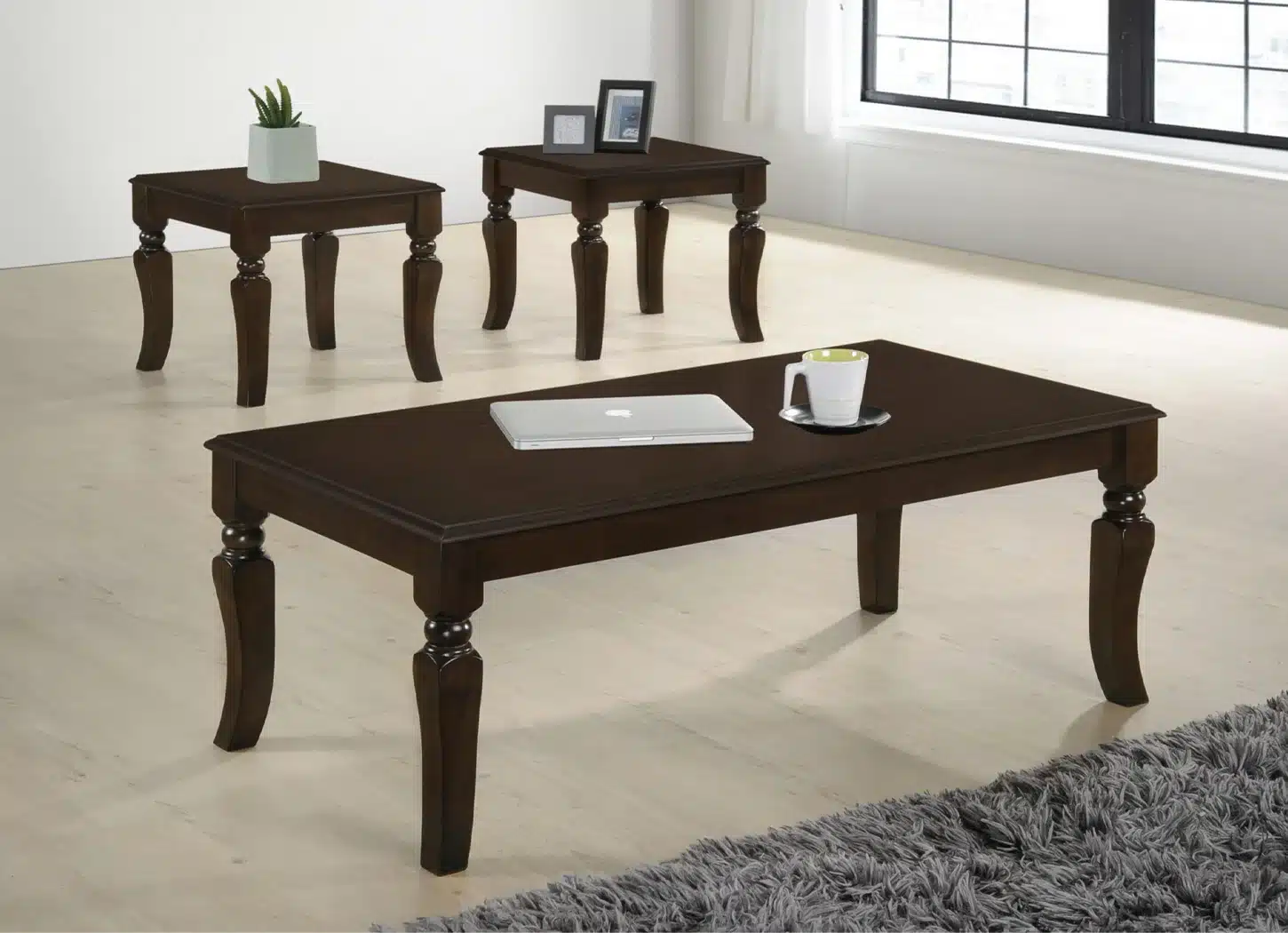 COAST 3 PIECE COFFEE TABLE SET (1 COFFEE TABLE + 2 END TABLES)