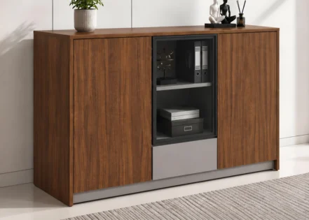 CREDENZA- GOLDEN SANDALWOOD/SEAGULL GREY (57UHS301 12)
