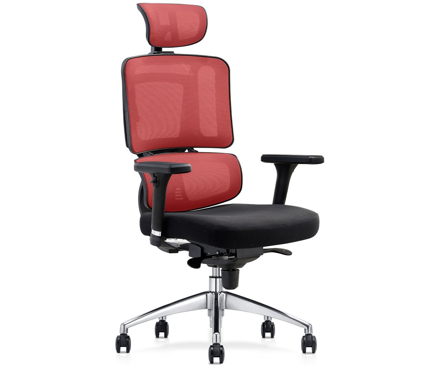 D-Super Orthopedic Office Chair- Red