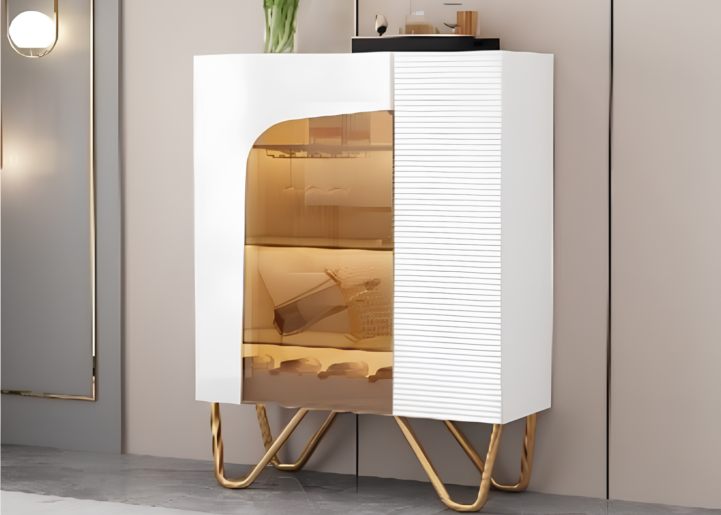 DISPLAY CABINET- LEFT (90847L)