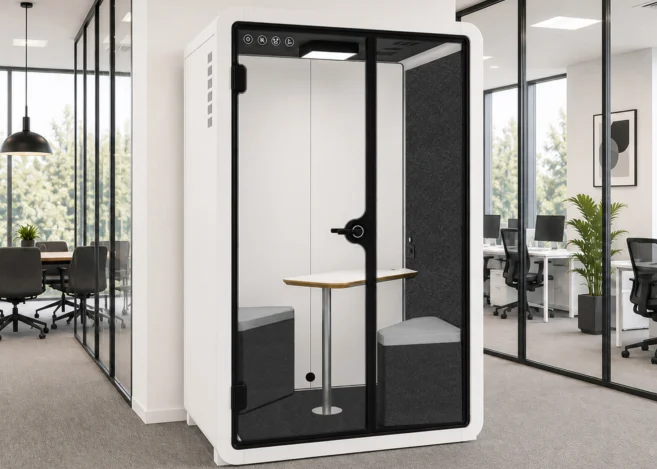 DOUBLE MOVABLE SOUNDPROOF OFFICE POD (SR-M)