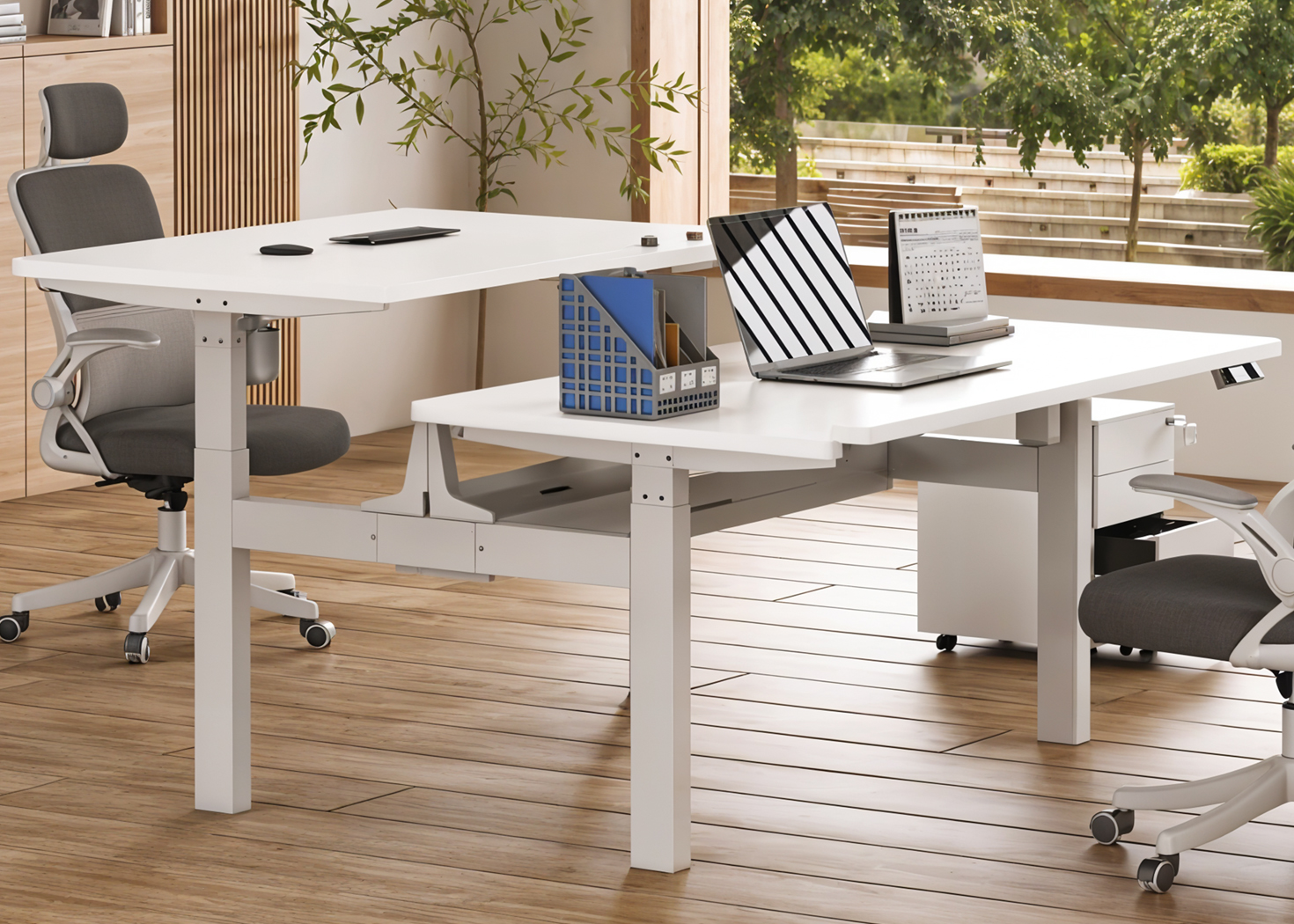 2 WAY HEIGHT ADJUSTABLE WORKSTATION (AK2YJYT-TYZF3*2- M02)