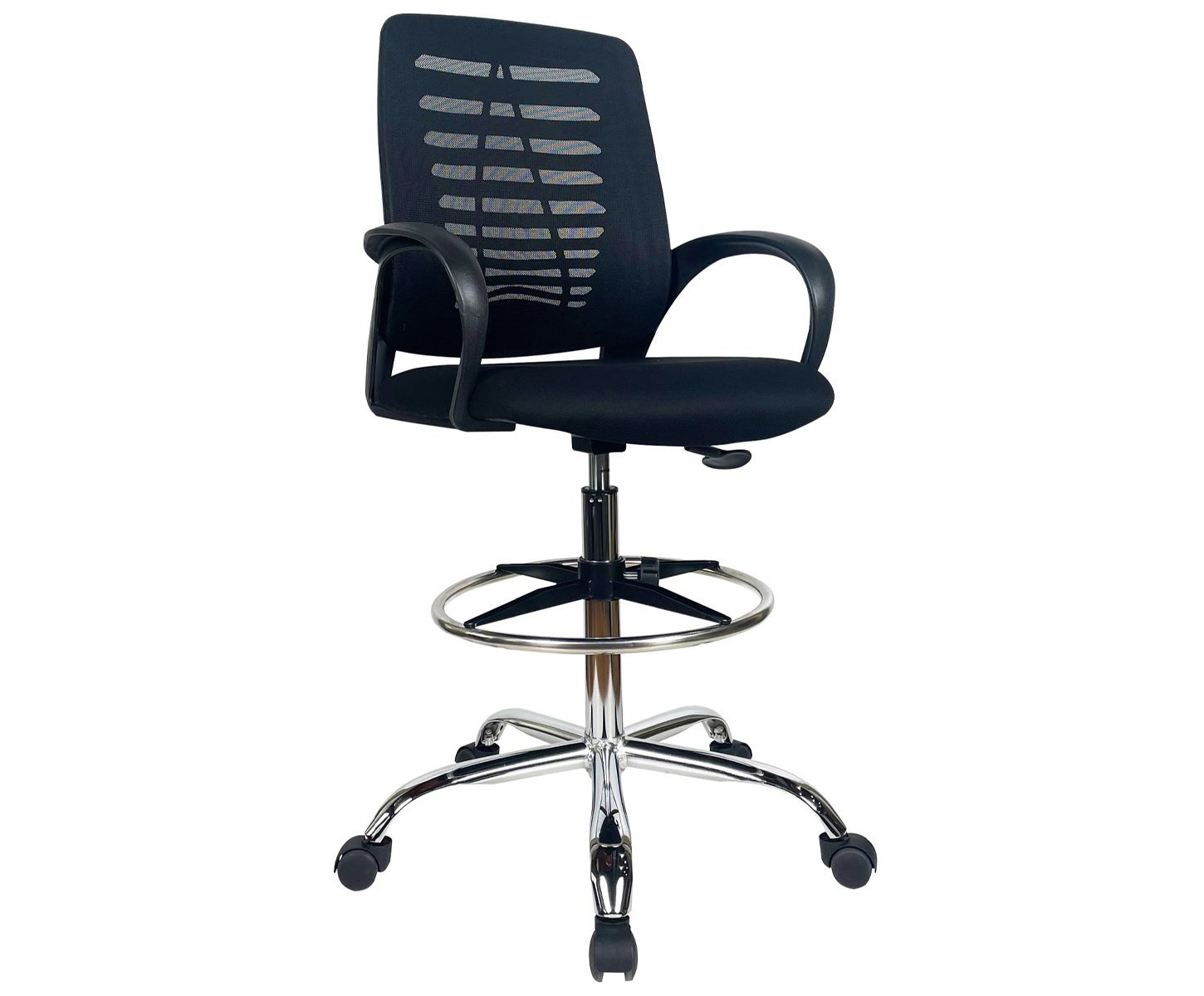 Draughtsman Reception Chair- Black (DG 303)