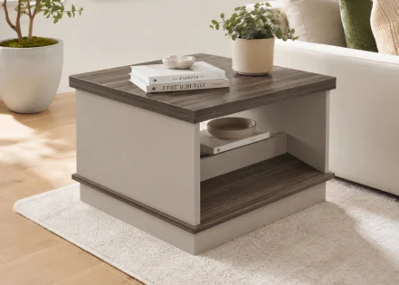 END TABLE (DG-ET16)-WALNUT/BEIGE