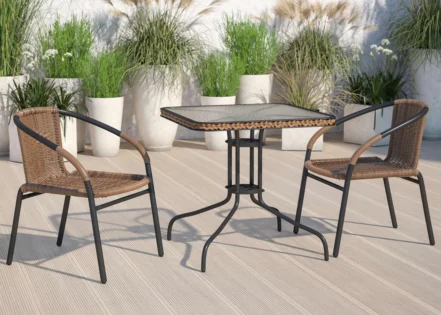 ESCOBAR OUTDOOR SET (TABLE + 2 CHAIRS)