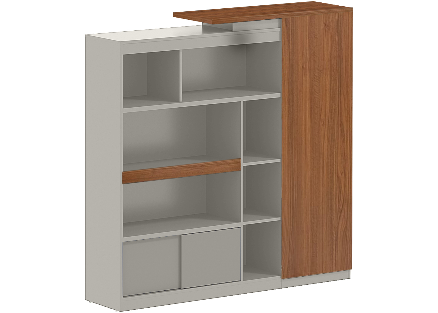 2M FILING CABINET - GOLDEN SANDALWOOD/SEAGULL GREY (29BBD001)