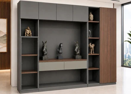 FILING CABINET- PARI WALNUT/ADVANCED GREY (57BHS001 24)