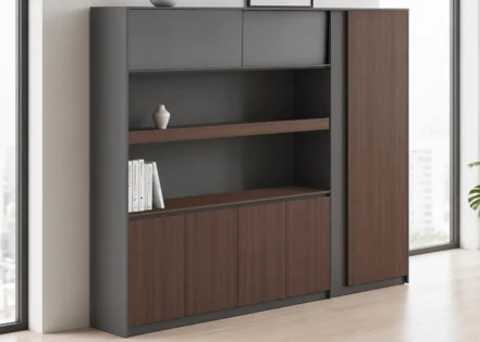 FILING CABINET- PARI WALNUT/ADVANCED GREY (58BPL401 24)