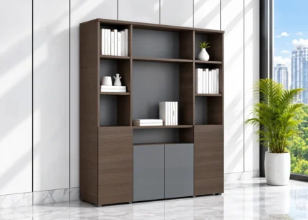 FILING CABINET - PARI WALNUT/ADVANCED GREY (98BDB001 16)