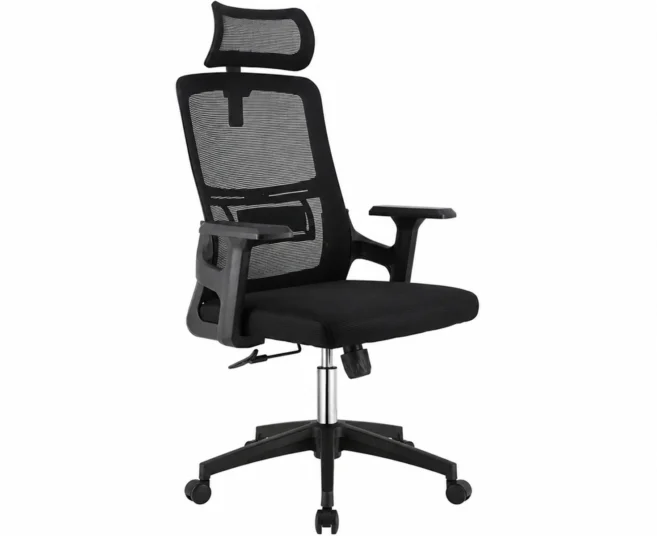 HIGH BACK ERGONOMIC CHAIR - BLACK (A038)