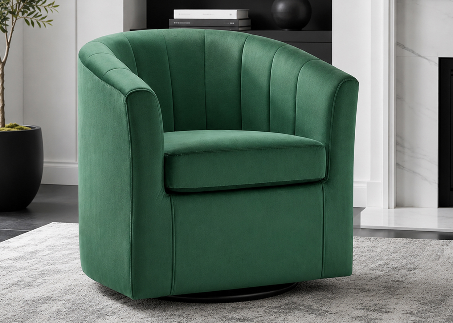 LEISURE SWIVEL CHAIR- GREEN (OS B144)
