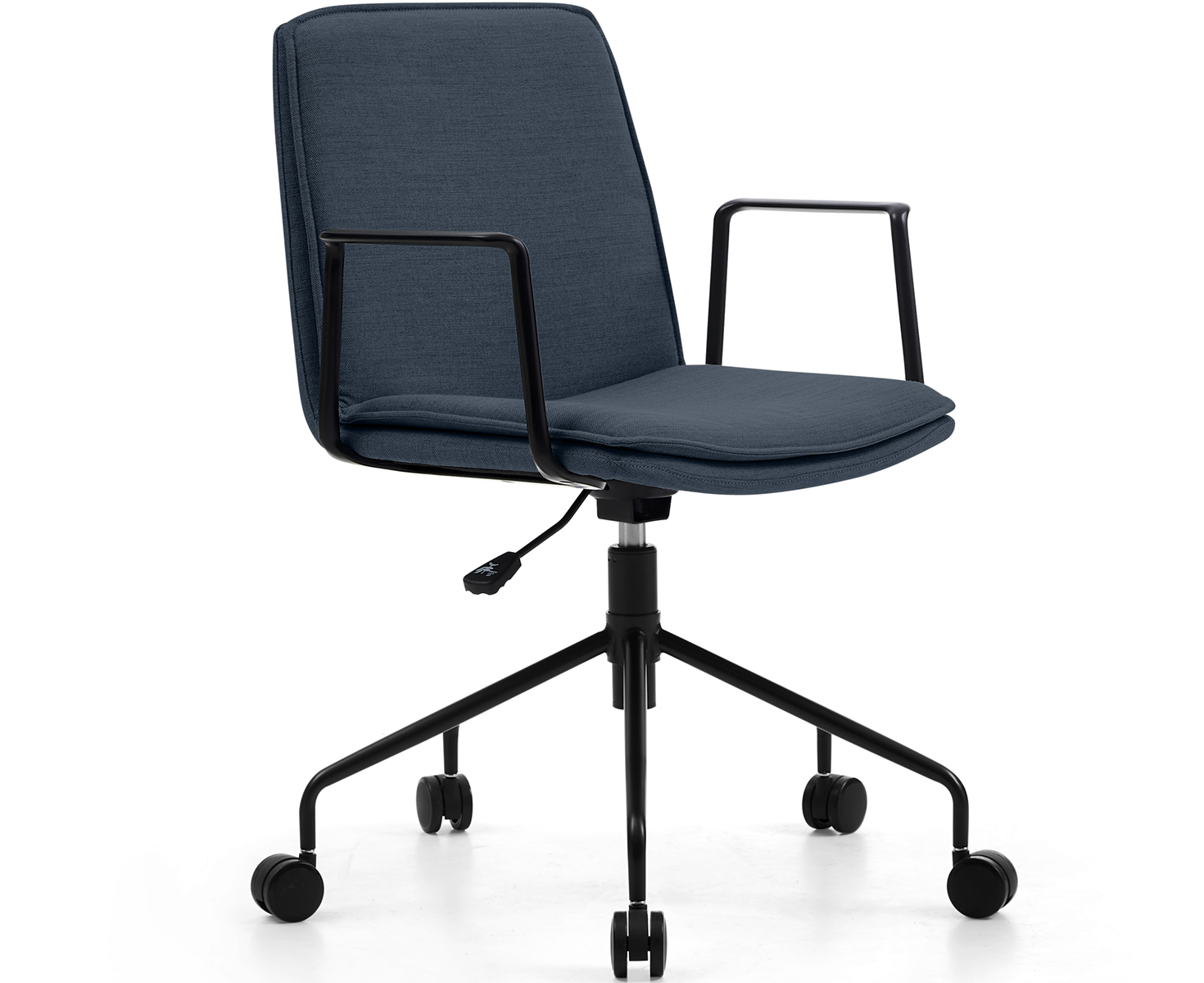 LUNA FABRIC LOW BACK CHAIR-NAVY