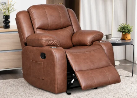 MALTA SINGLE RECLINER- BROWN (DT3125B-20)