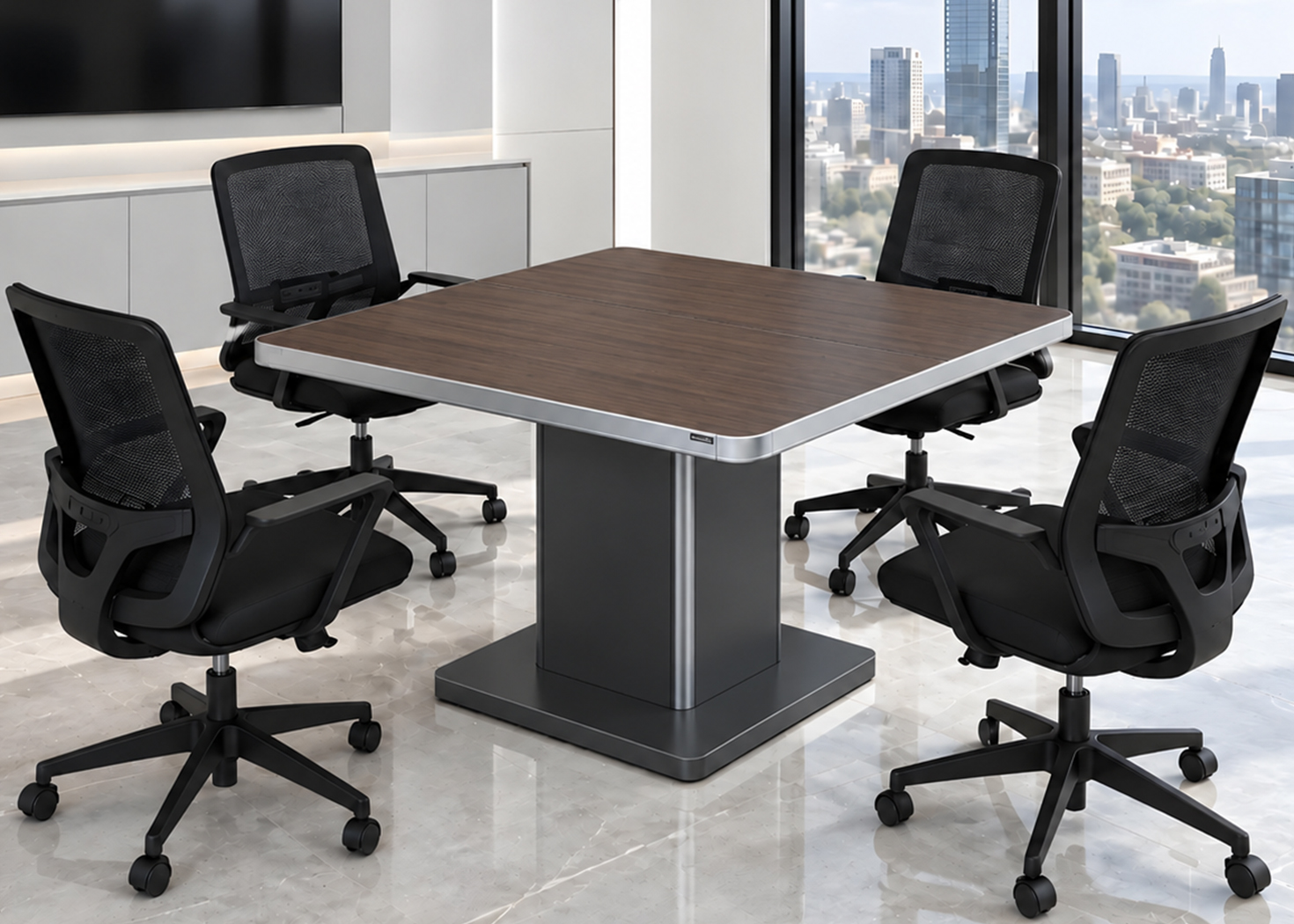MEETING TABLE- PARI WALNUT/ADVANCED GREY (57EHS001 10)