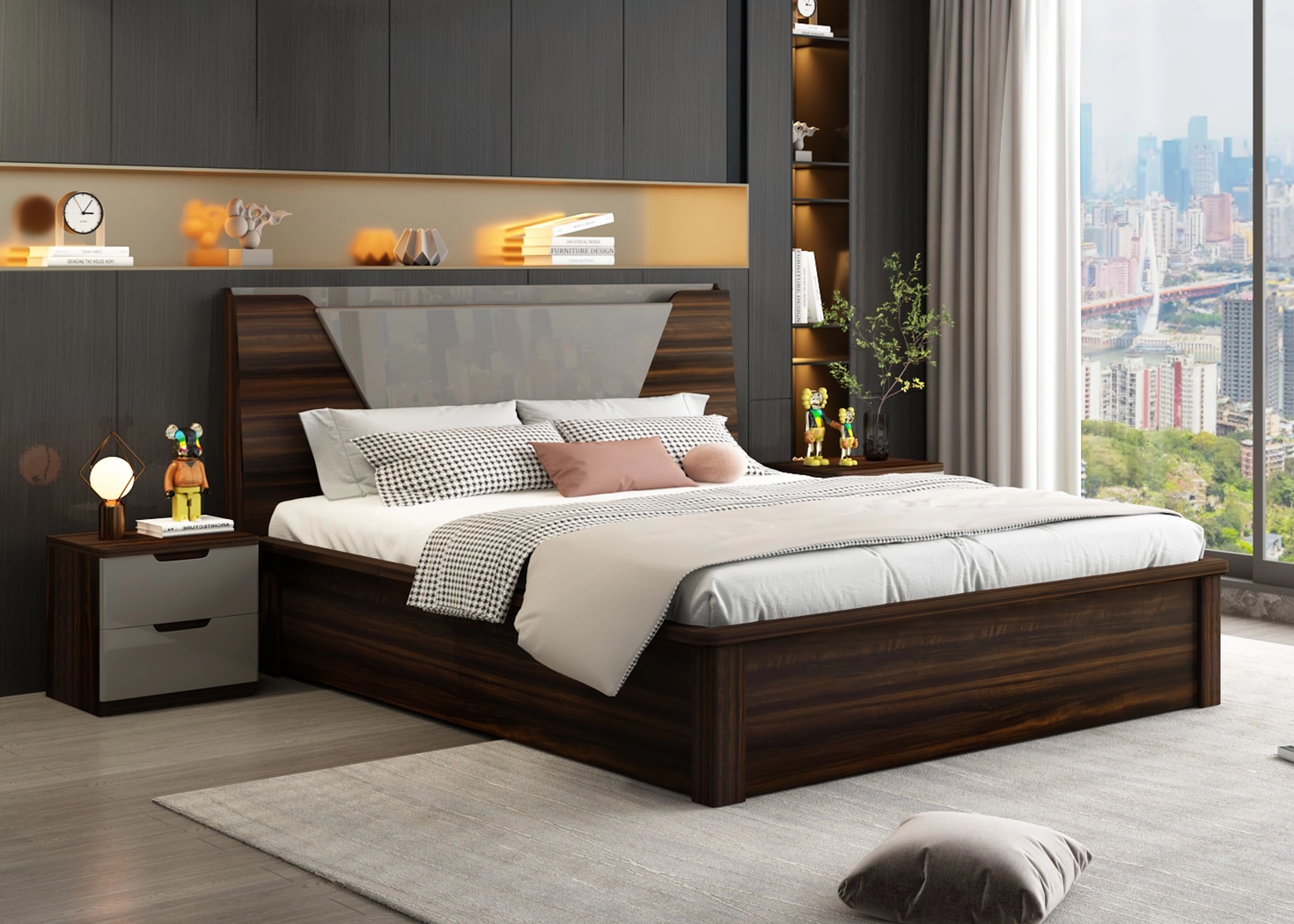 MIVIDA QUEEN SIZE STORAGE BED
