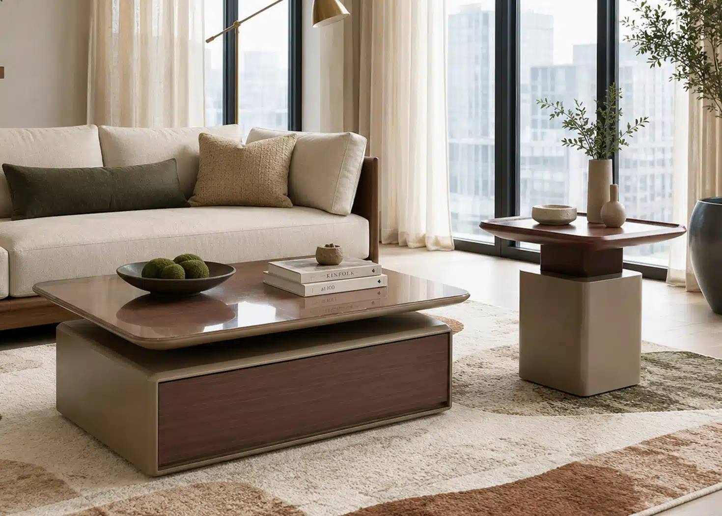 MOSHANG COFFEE TABLE + END TABLE
