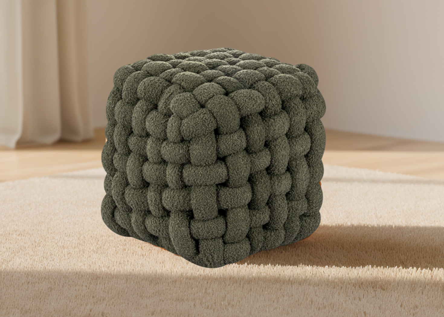 OTTOMAN- GREEN (3009)