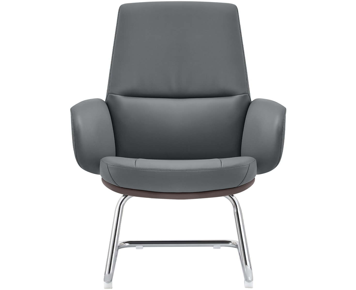 OZAI EXECUTIVE VISITOR CHAIR- BROWN/GREY