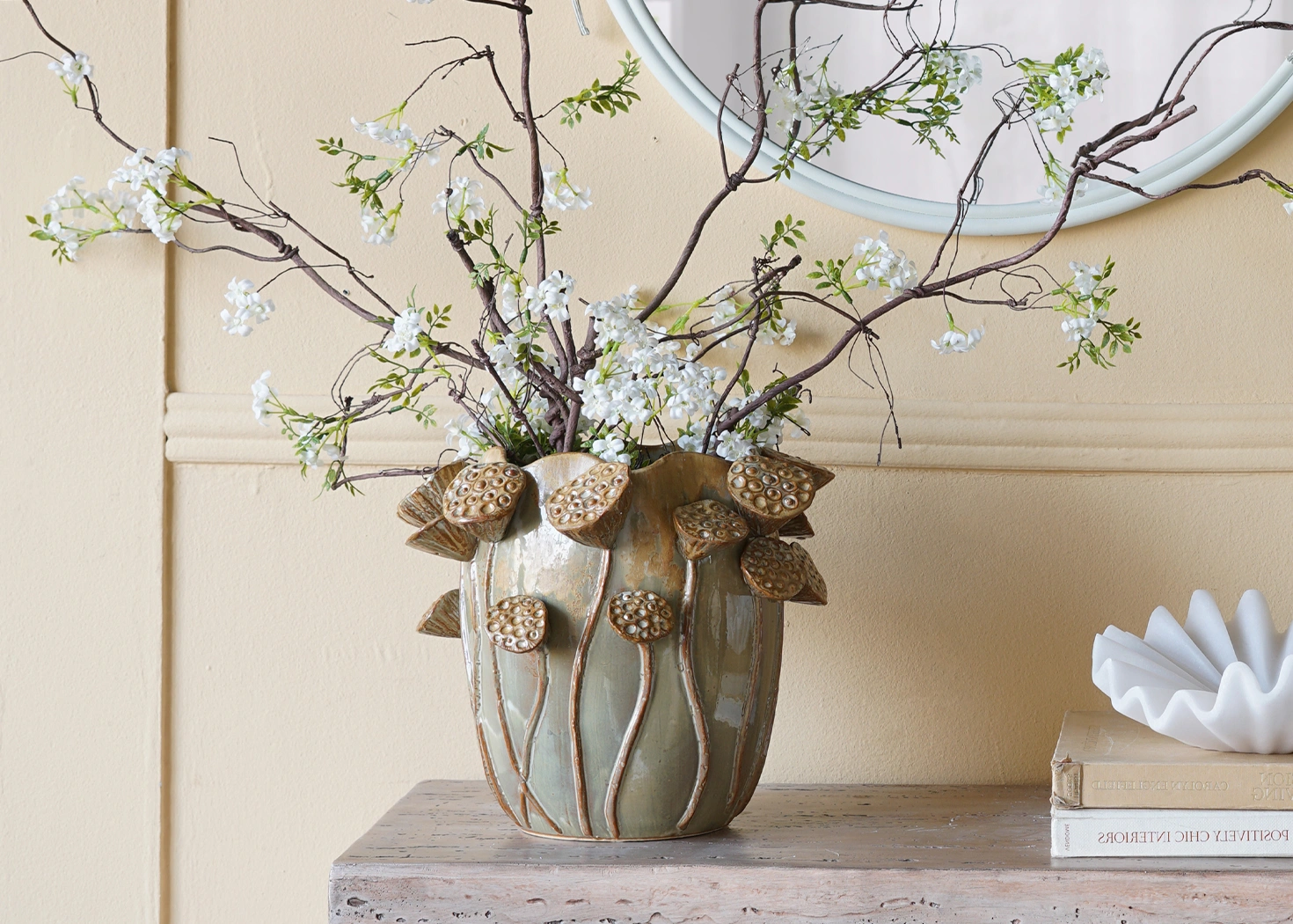 REACTIVE GLAZED VASE (C0041)