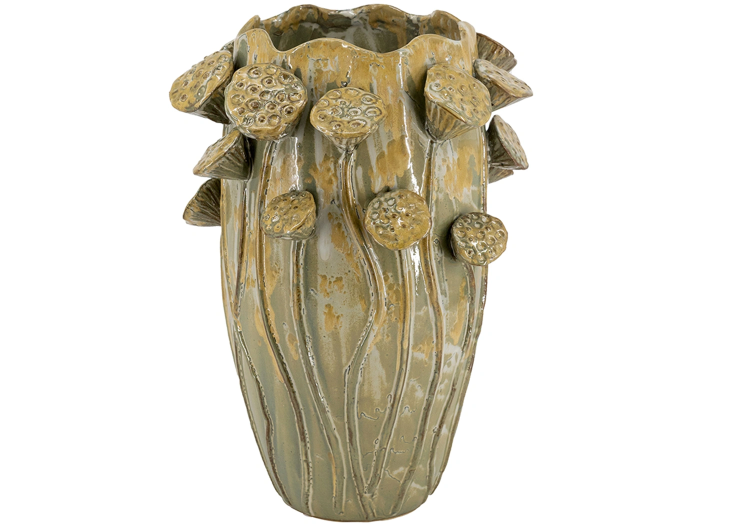REACTIVE GLAZED VASE (C0042)
