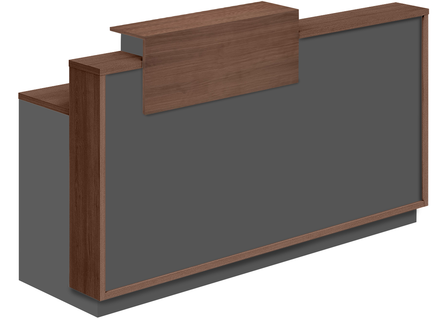 RECEPTION TABLE- PARI WALNUT/ADVANCED GREY (27RLM058 18/20)