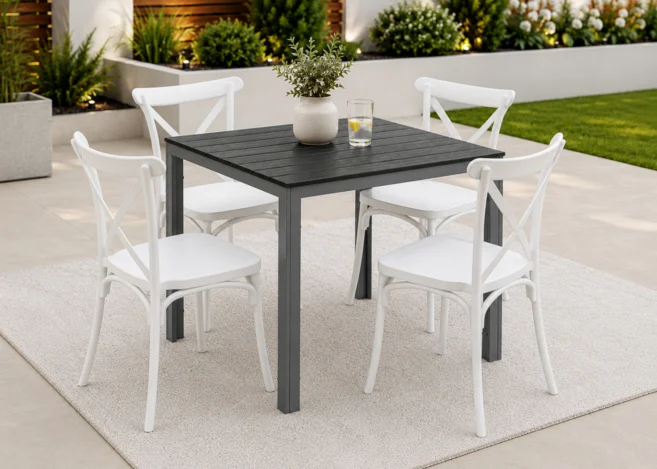 ROXY BISTRO SET (4 CHAIRS + TABLE DG-T78)