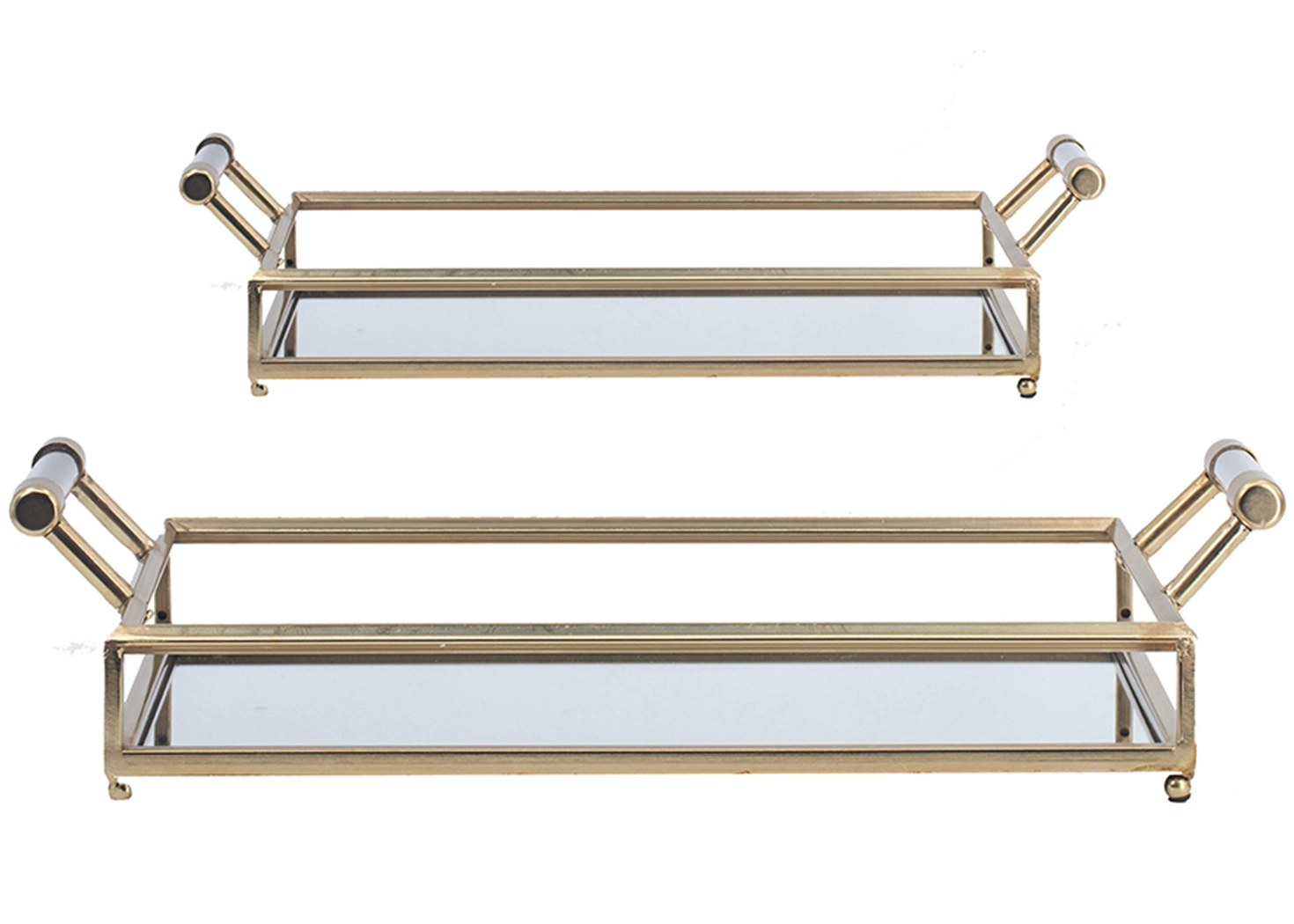 2 Mirror Decorative Tray (82202-DS)