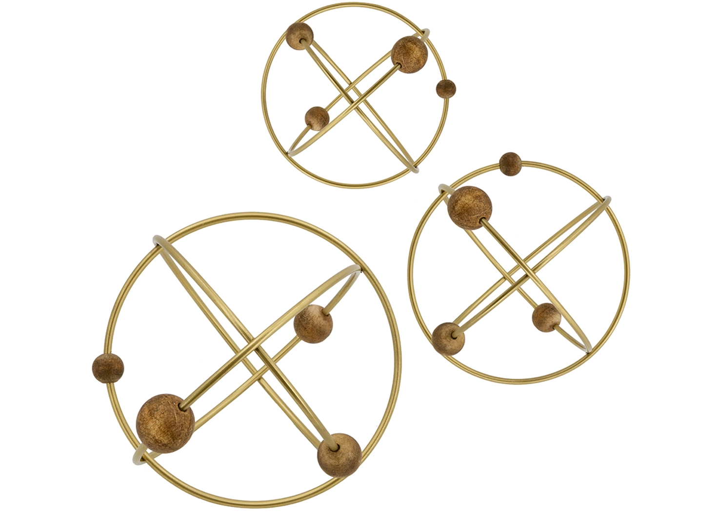3 IRON OBITZ DECO BALLS (SA80189-DS)